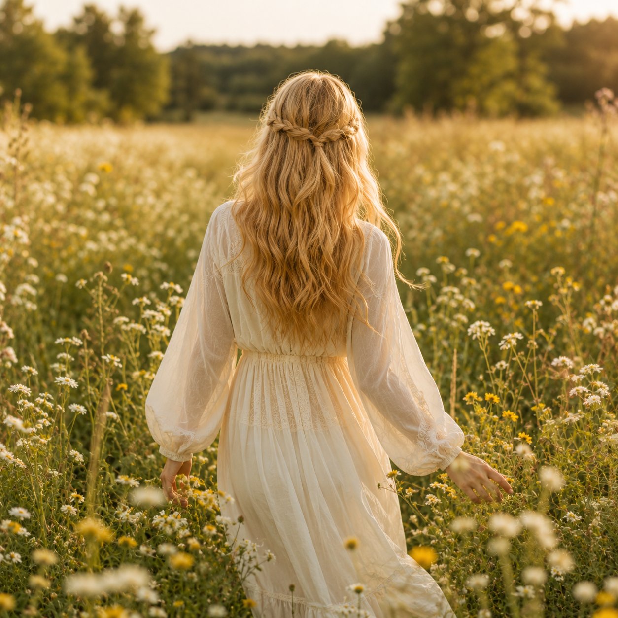 Capelli biondi naturali con erbe tintorie schiarenti